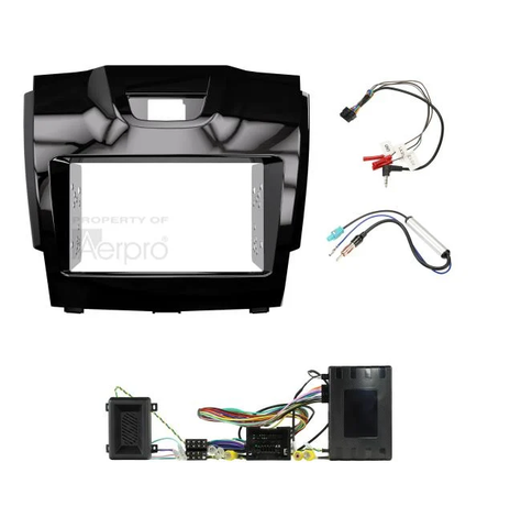 AERPRO FP8063PC Install Kit To Suit Holden Colorado (GLOSS BLACK)