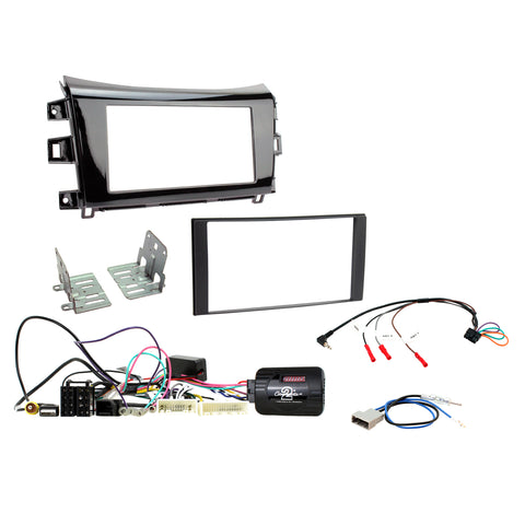Aerpro FP9109BK Double din install kit to suit Nissan Navara NP300 ST/STX - Gloss Black