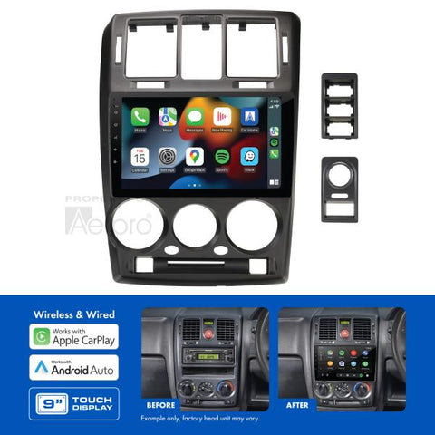 AERPRO AMHY16 9" Multimedia Receiver To Suit Hyundai Getz 2005-2011