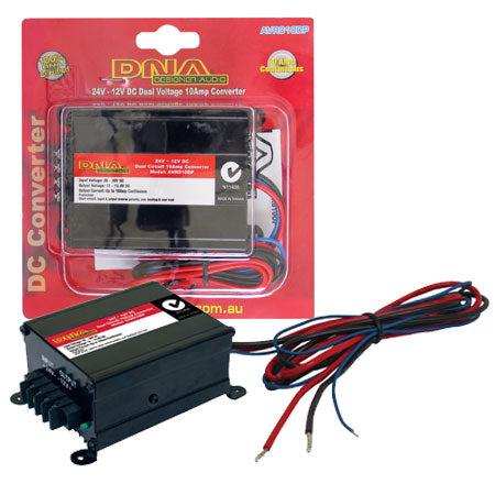 DNA AVR010DP 24V DC TO 12V DC CONVERTER 10A - DUAL OUTPUT