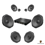 Porsche With Basic Sound from 2017 -  Premium Speaker DSP Amplified Package | HELIX Ci7 & Ci3