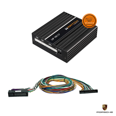 Porsche With BOSE from 2017 - DSP Amplifier + Universal 38-Pole Cable Harnes | MATCH UP 10DSP with MEC