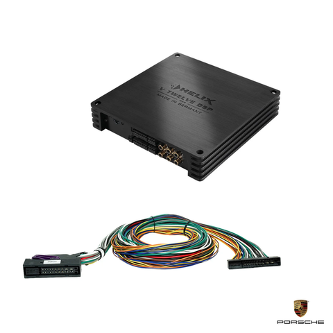 Porsche With BOSE from 2017 - DSP Amplifier + Universal 38-Pole Cable Harnes | HELIX V TWELVE DSP MK2