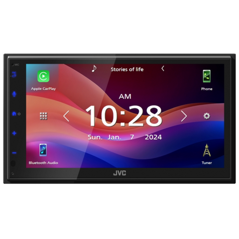 JVC KW-M690BW 6.8" Digital Media Receiver - Wireless Apple CarPlay & Android Auto