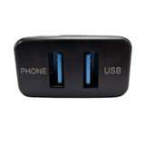 FACTORY FIT DUAL USB 3.0 TO SUIT TOYOTA 70 SERIES (HORIZONTAL MOUNT)