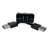 FACTORY FIT DUAL USB 3.0 TO SUIT TOYOTA 70 SERIES (HORIZONTAL MOUNT)