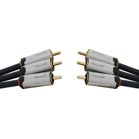 High Quality 3 x RCA Plugs to 3 x RCA Plugs - 5m