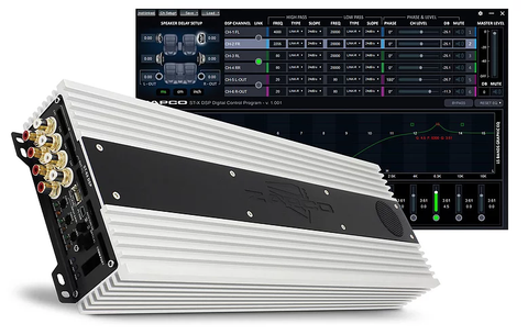 ZAPCO ST-6XSQDSP 6CH CLASS A/B AMP WITH BUILT-IN 8CH DSP
